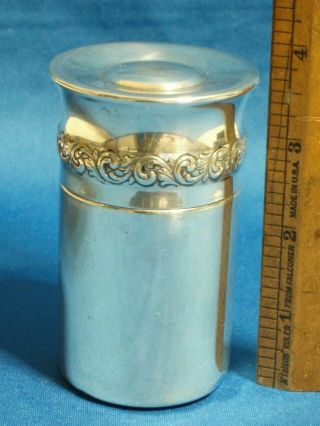 Vintage Sterling Silver Dresser Vanity Jar By Towle,  80.  1 Grams Scrap Or Use
