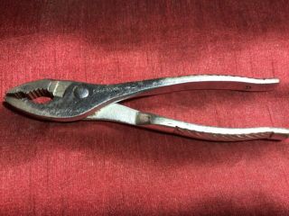 Vintage Craftsman Pliers (p) Slip Joint Rope Grip 6 3/4”l Usa (on Hold For Chevy