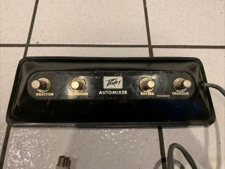 Peavey Automixer 4 Button 6 Pin Foot Switch Vintage Guitar Amp Footswitch Pedal
