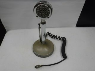Vintage Astatic Lollipop D - 104 Microphone Chrome T - Ug8 Stand Base 4 - Pin