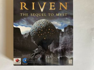 Open Box Vintage Riven: The Sequel To Myst Pc/mac Game Cdrom,  Complete Cyam