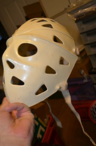 Vintage Mylec Street Hockey Goalie Mask White Friday the 13th Jason Voorhees 3