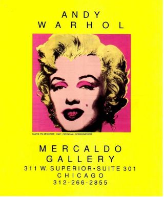 1988 - Andy Warhol:marilyn Monroe - Screenprint Artist Exhibition Vtg Ad Print 9x11 "