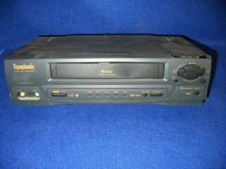 Vtg Symphonic VHS Player/Recorder Model VR 501 w/Remote Fully Guaranteed 2