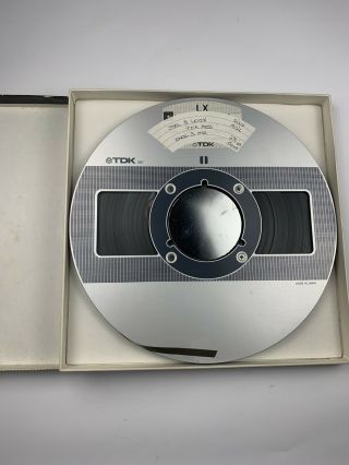 Tdk Ar - 10m 10.  5” Metal Nab Hub Take Up Reel - Vintage Reel To Reel Tape