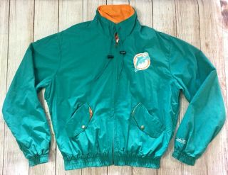 Vintage Delong Team Nfl Miami Dolphins Mens Xl Lightweight Jacket Ventilated