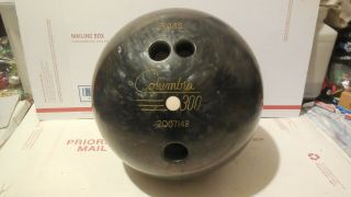 Columbia 300 White Dot Vintage Drilled Bowling Ball 13 Pounds Gray