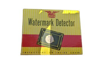 Vintage Watermark Detector Stamp Collector Collecting