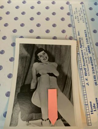 Vintage Black And White Nude Women Risque Photo,  40 