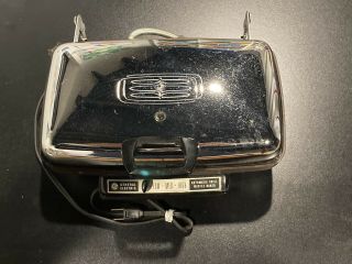 Vintage General Electric Ge Automatic Chrome Grill Waffle Maker A6g44t Usa
