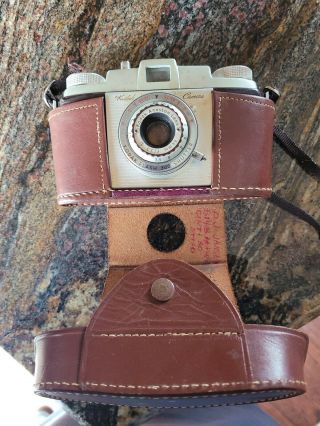 Vintage Kodak Pony 135 Camera Flash 300 Shutter With Leather Case