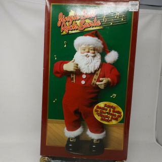 Jingle Bell Rock Santa Dancing Singing 1998 Edition 1 Vtg Santa Collectible
