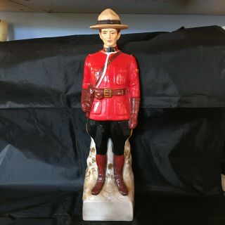 Vintage 1969 Mounted Police Mounty Mountie Canadian Mist Whiskey Decanter