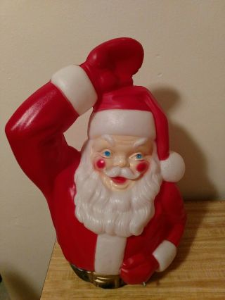 Vintage Large Empire Santa Claus Sleigh Blow Mold (top Only No Sleigh)