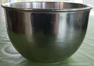 General Electric Mixer Stainless Steel Replacement Mixing Bowl 5 " Tall 1 Qt.  Vtg