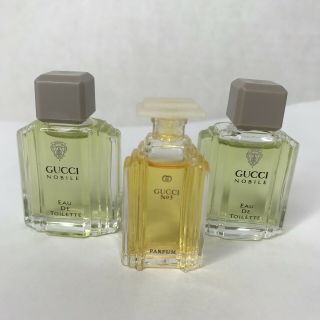 Vtg Gucci Nobile And No 3 Mini Parfume And Eau De Toilette Mini