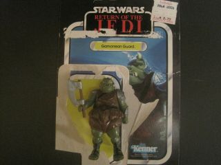 Vintage 1983 Star Wars Gamorrean Guard - Complete - Action Figure W/65 Card & Ax