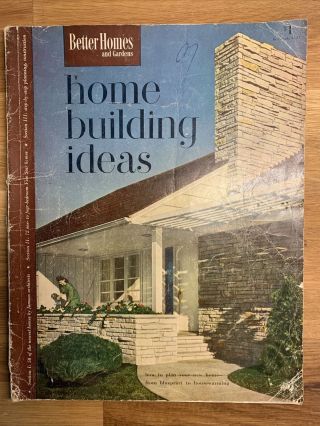 1949 Better Homes & Garden Vtg Home Building Ideas Floor Plan Mid Century Modern