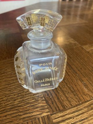 Scarce Perfume Bottle Pour Etre Aimee Gelle Freres Paris