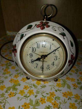 Vintage Seth Thomas Pocket Watch Shaped Desk Electric Alarm Clock