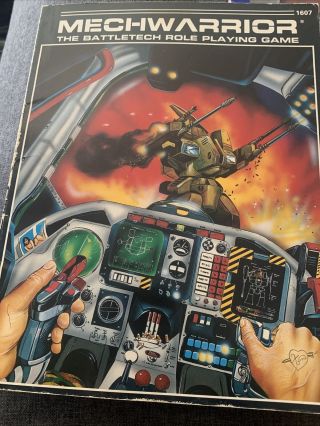 Mechwarrior The Battletech Role Playing Game 1607 Fasa Corp Vintage 1986