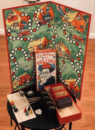 Vintage - Ed Wynn The Fire Chief Game - 1930’s Complete Game