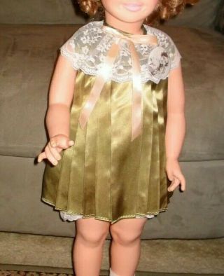 Shirley Temple Green Dress For 1984 Dreams & Love 30 " Playpal Type Doll