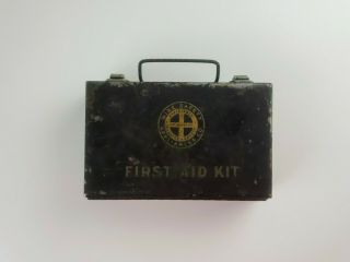 Vtg Mine Safety Appliances Co First Aid Kit W/ Contents. 2