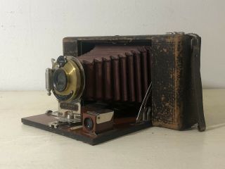 Ansco No 9 Vintage Model A 3 1/4 X 5 1/2 Large Format Folding Bellows Camera