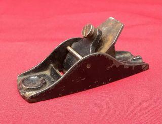 Vintage Stanley No 101 Thumb Plane 3 1/2 " Long Woodworking Tool Black Small Old