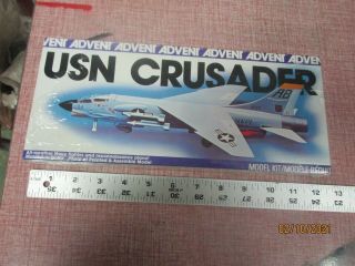 Vintage Advent F - 8e Crusader Usn Fighter Model Kit - 3353