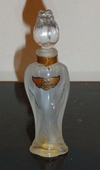 Vintage Ode Guerlain Perfume Bottle 4.  5 " Tall