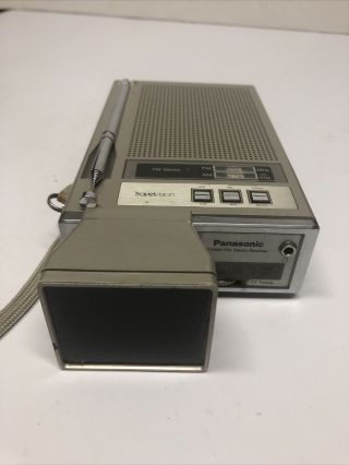 Vintage 1982 Panasonic Travelvision 1.  5 " Tv/am - Fm Stereo Receiver D