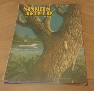 3 Vintage 1947 Sports Afield Magazines