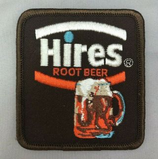 Hires Root Beer Soda Mug Patch 3.  5 " Vintage Advertising