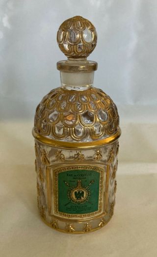 Vintage Guerlain Imperiale Golden Bee Perfume Cologne Bottle W/ Stopper 6 1/4 "