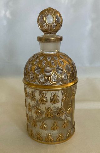 Vintage Guerlain Imperiale Golden Bee Perfume Cologne Bottle w/ Stopper 6 1/4 