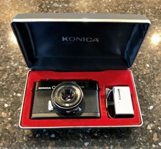 Vintage Konica C35 Automatic Camera With Case 35mm Film Camera Japan