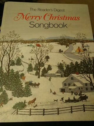 Vintage Merry Christmas Readers Digest Songbook Spiral Bound Sheet Music 1981