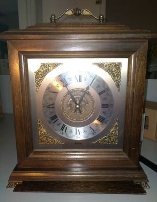 Bulova Westminter Chime Clock University Of St Louis Vintage Estate Find