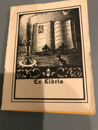 Vintage Ex Libris Book Plate Antioch Publishing - 43 In Pack Rare