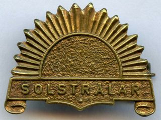Sweden Vintage Salvation Army Sunbeam Badge Pin Grade