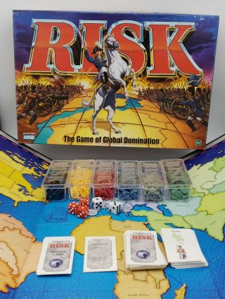 Vintage 1998,  99 Risk The Board Game Of Global Domination - Complete -