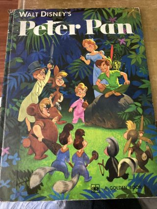 Vintage Big Golden Book Peter Pan