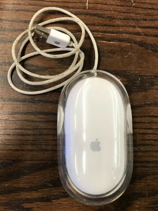 Vintage Apple Mouse White/ Clear M5769 Usb Optical Usb