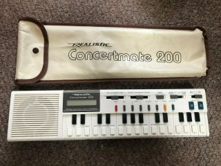 Vintage Realistic Concertmate 200 Casio Vl - Tonevl - 1 Keyboard Synthesizer