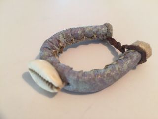 Vintage West African (niger) Cowrie Shell Bracelet To Protect Baby