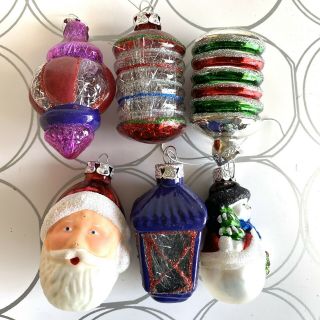 Kurt Adler – Early Years Vintage Traditional Style Glass Ornaments - Set Of 6