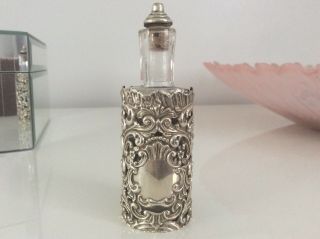 Fine Antique Silver Henry Matthews Perfume/scent Bottle Circa 1901 Vgc.