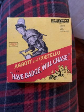 Vintage 8mm Movie - Abbott And Costello " Have Badge Will Chase "